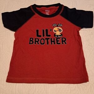 Gymboree boys size 12-18 months Lil Brother shirt, EUC